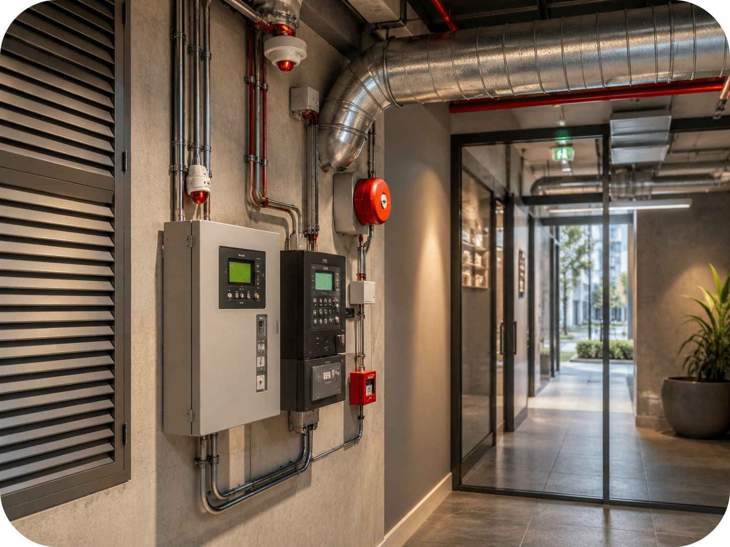 Installation de désenfumage et de sécurité incendie